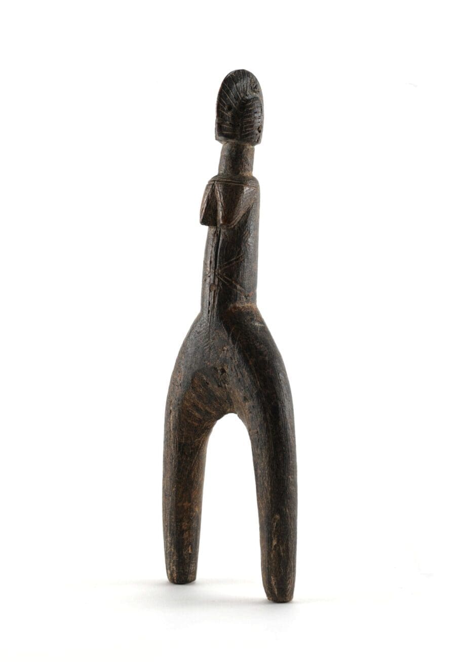 Mossi katapult met vrouwenfiguur – Burkina Faso – Vergulde Kat