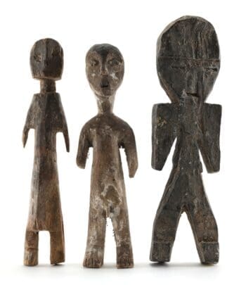 Drie Adan beelden – Ghana/Togo – tribale kunst – detailfoto