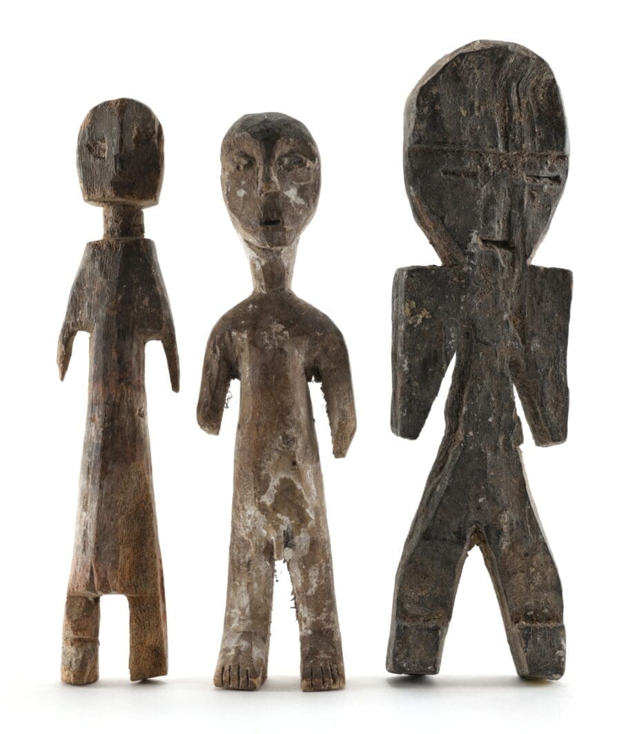Trois statues Adan – Ghana/Togo – art tribal – Vergulde Kat