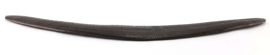Aboriginal ceremonial boomerang - incised decor, Australia - Vergulde Kat