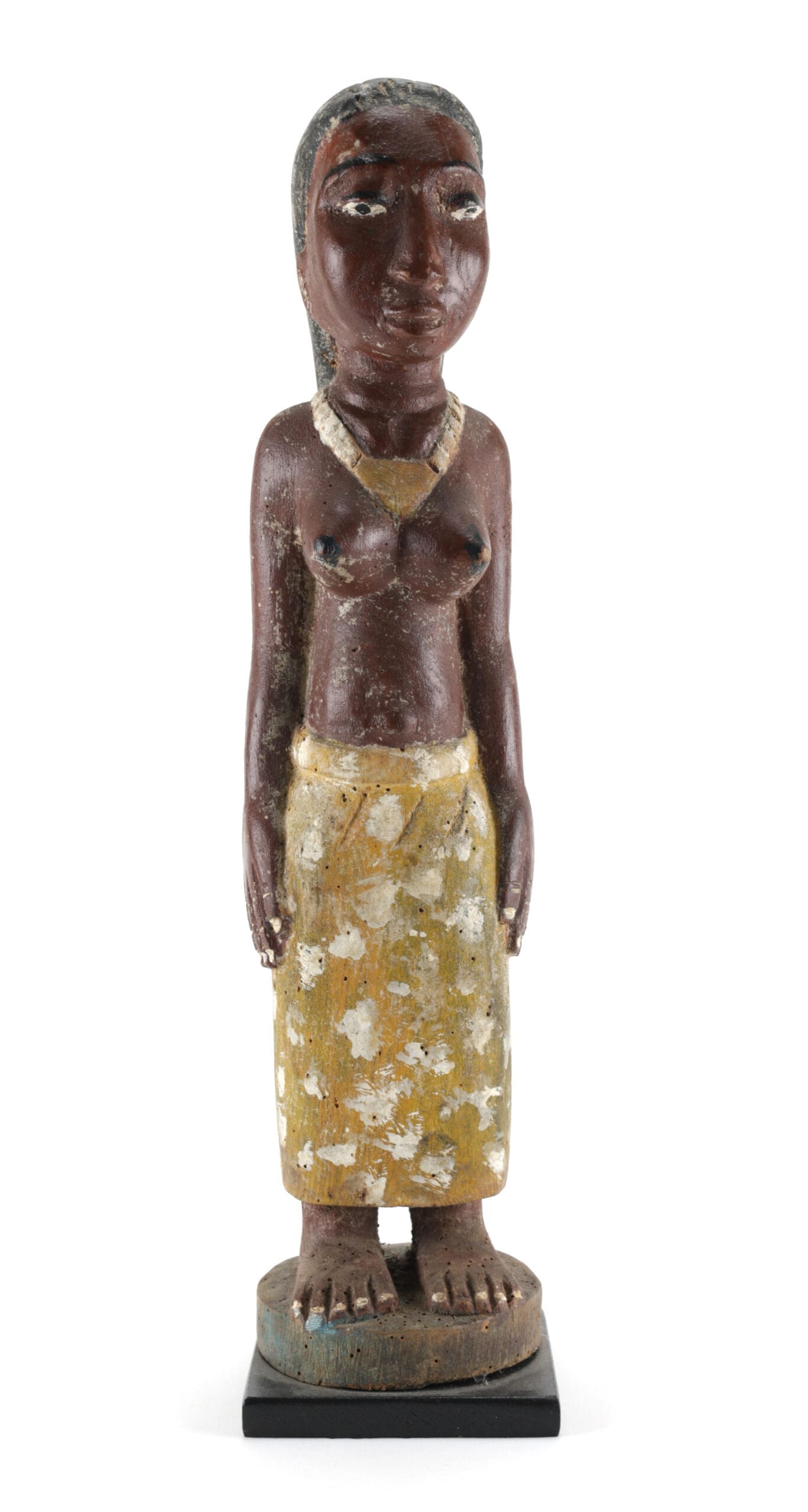 Female Baule colon statue - Ivory Coast 20th century - detail photo