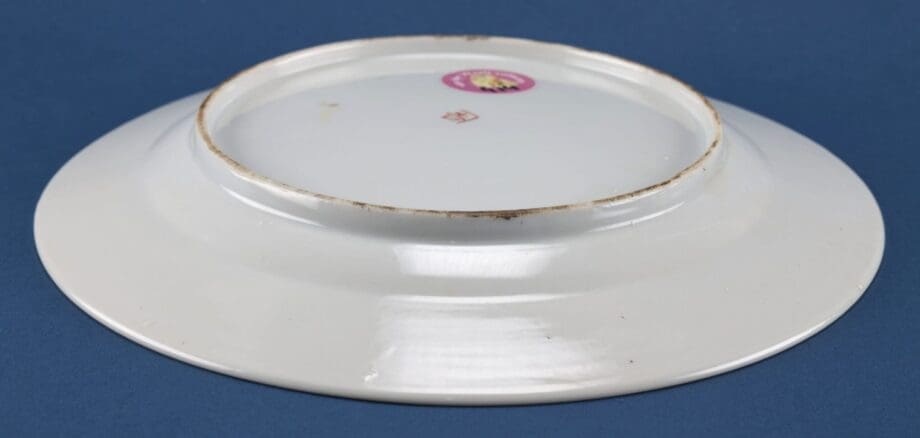 Chinese Famille Rose plate - rooster and blossom - 24 cm - Vergulde Kat