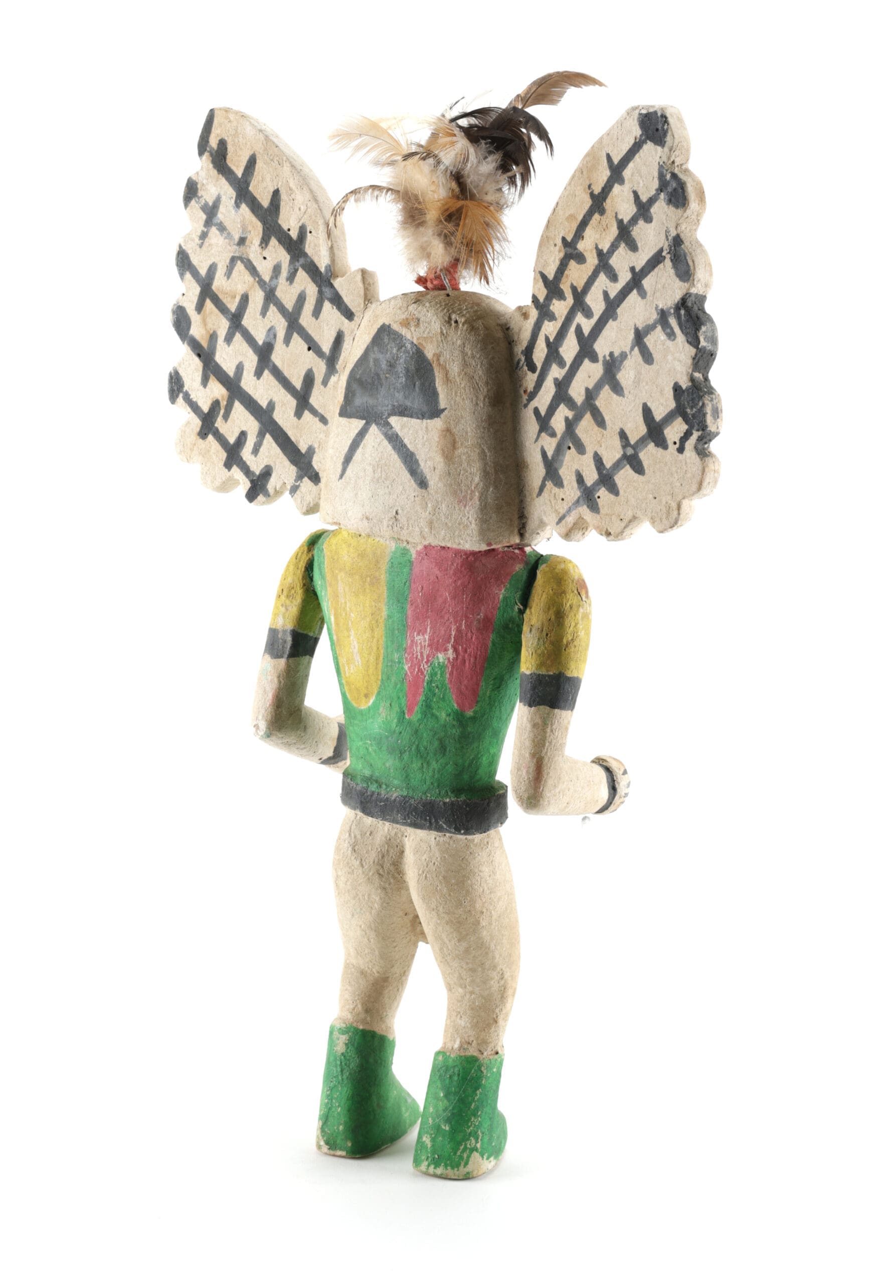Hopi Mucaias kachina - owl katsina - 40 cm - Pueblo art - detail photo
