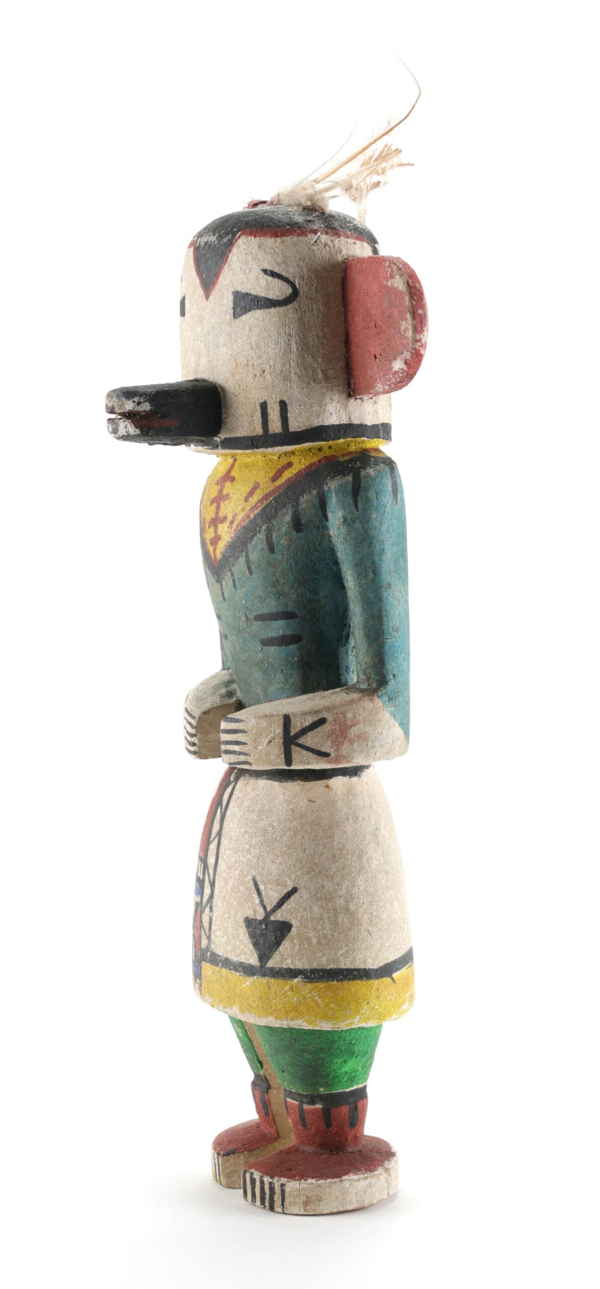 Hopi Longhair kachina - Arizona, United States - detail photo