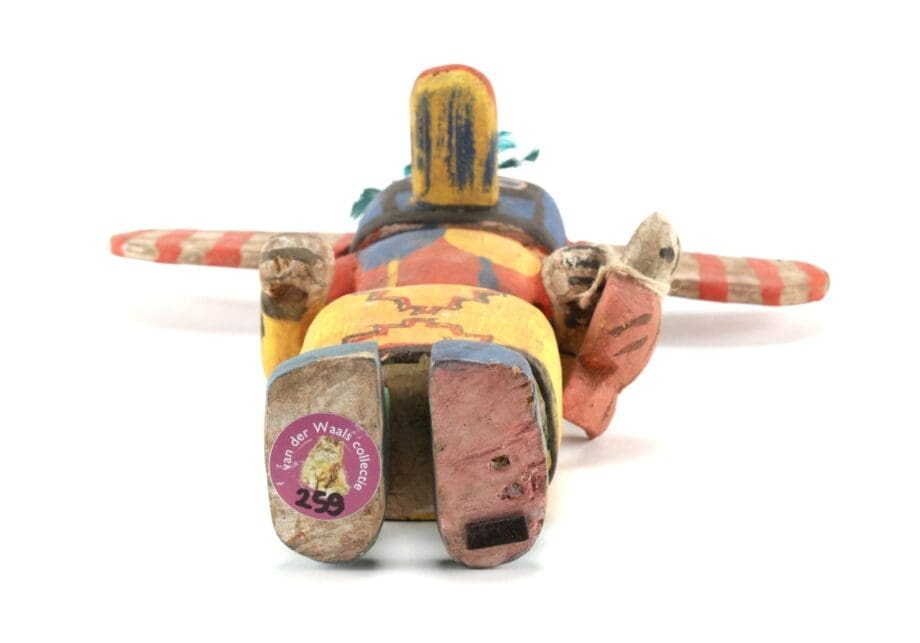 Shalako kachina with fish - Hopi - 30 cm - Vergulde Kat