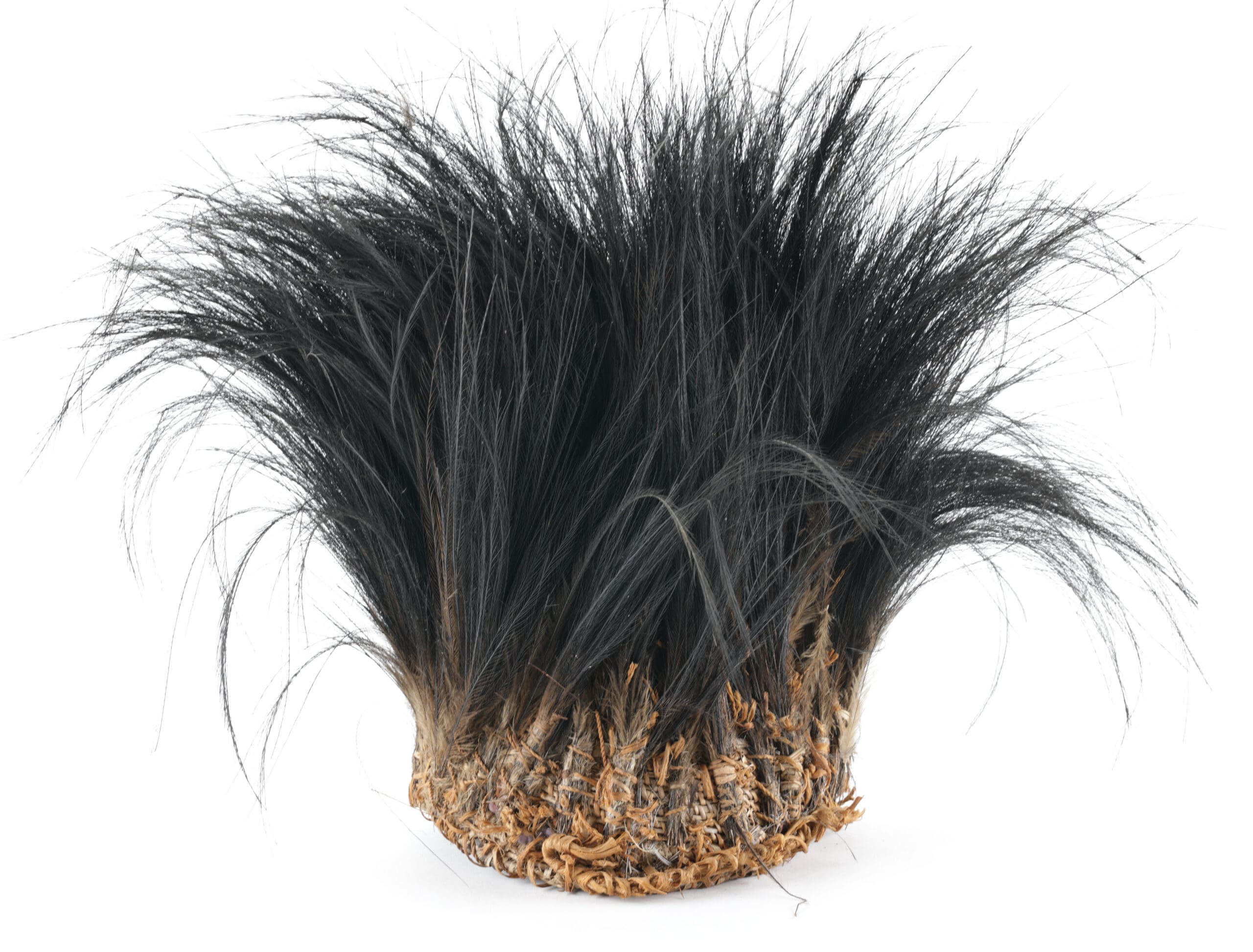 Traditional headdress with cassowary feathers - Papua New Guinea - detail photo