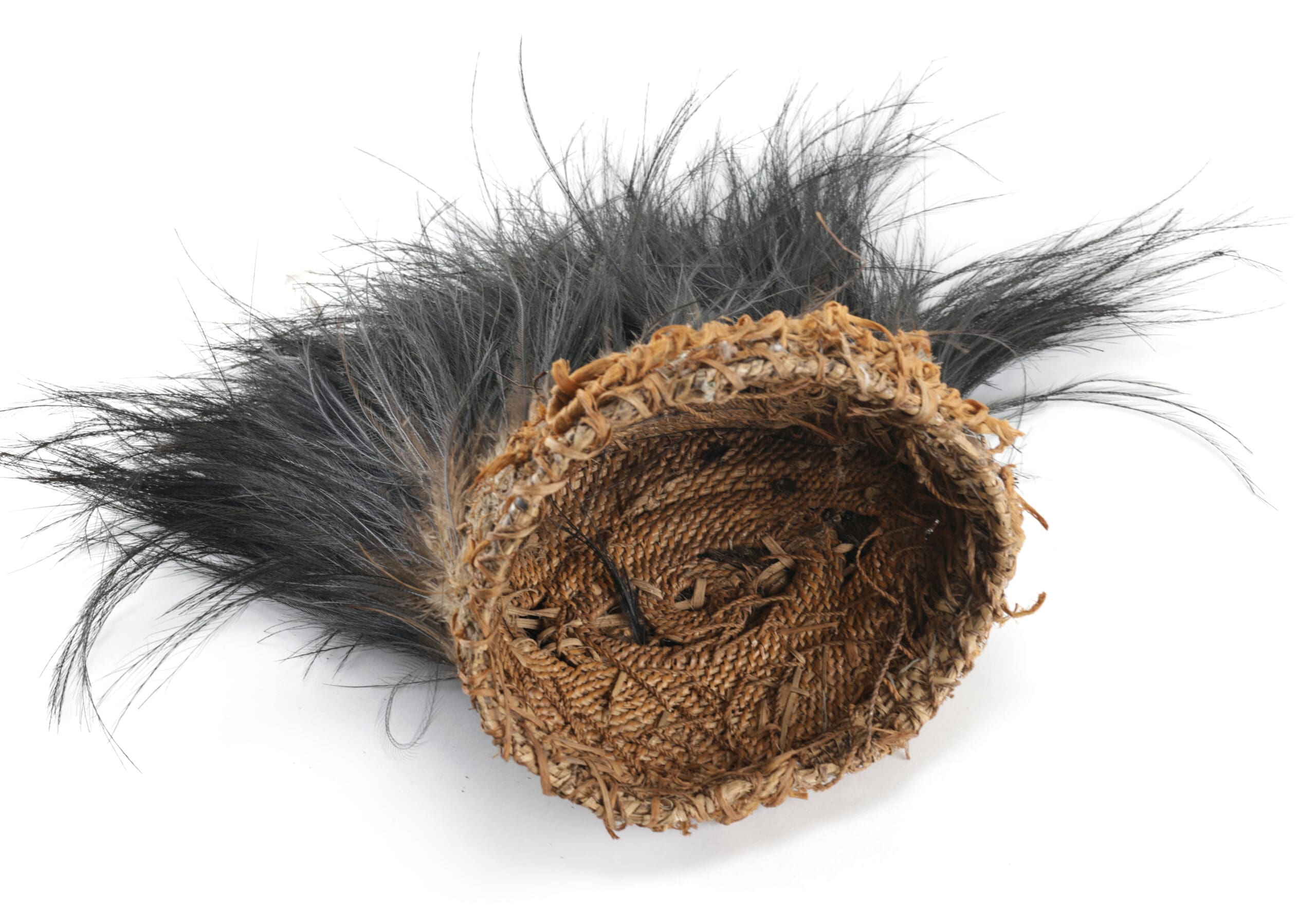 Traditional headdress with cassowary feathers - Papua New Guinea - detail photo