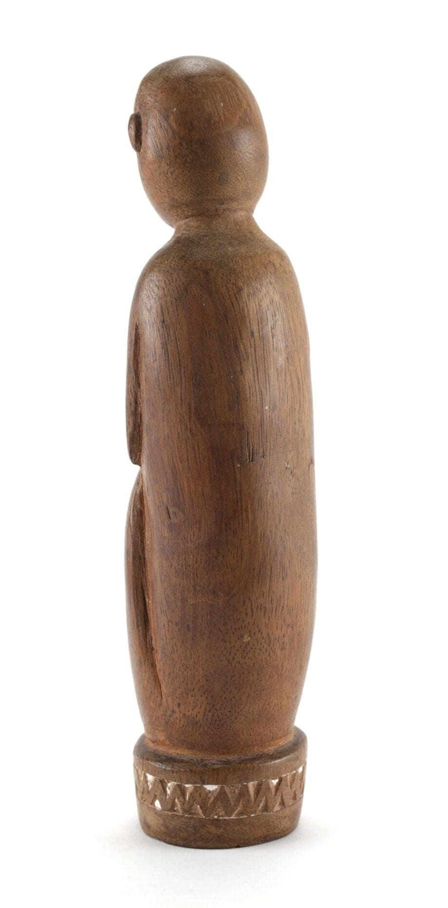 Massim statue - seated human figure - Trobriand Islands - Vergulde Kat