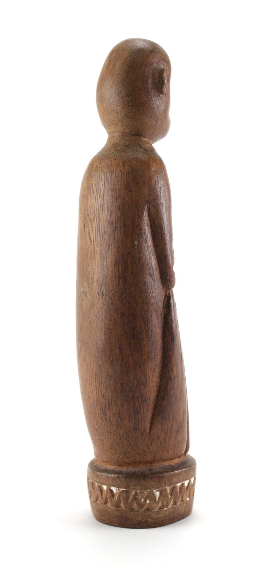 Massim statue - seated human figure - Trobriand Islands - Vergulde Kat