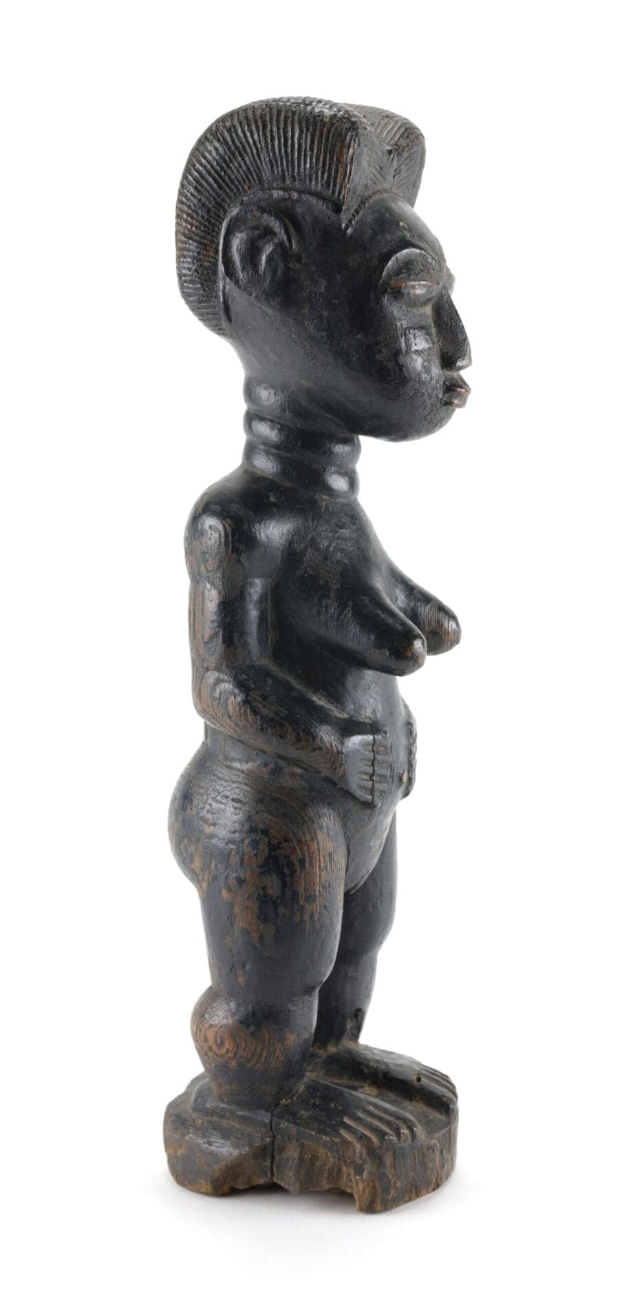 Baule statue of a woman - Ivory Coast - Tribal art - Vergulde Kat