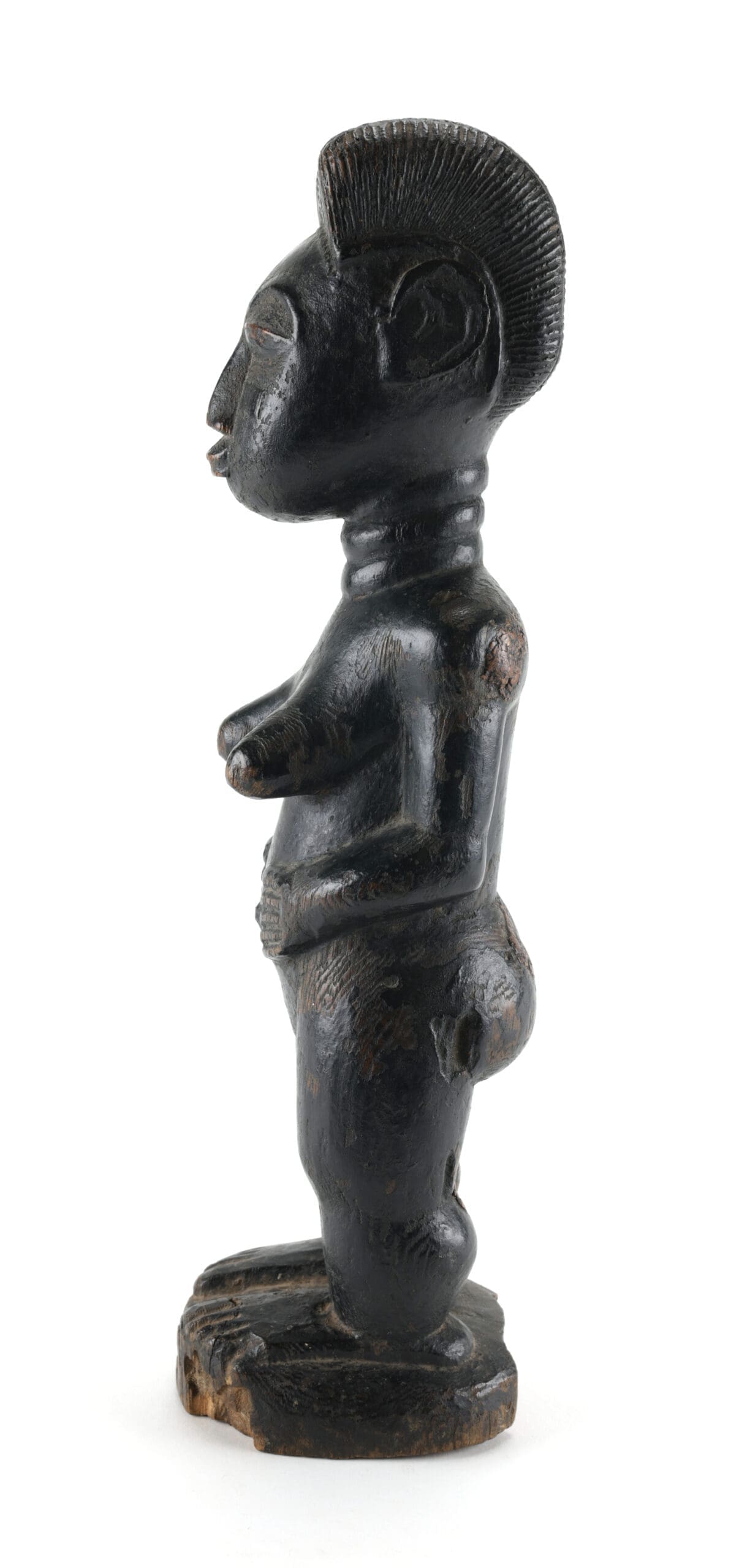 Baule statue of a woman - Ivory Coast - Tribal art - detail photo