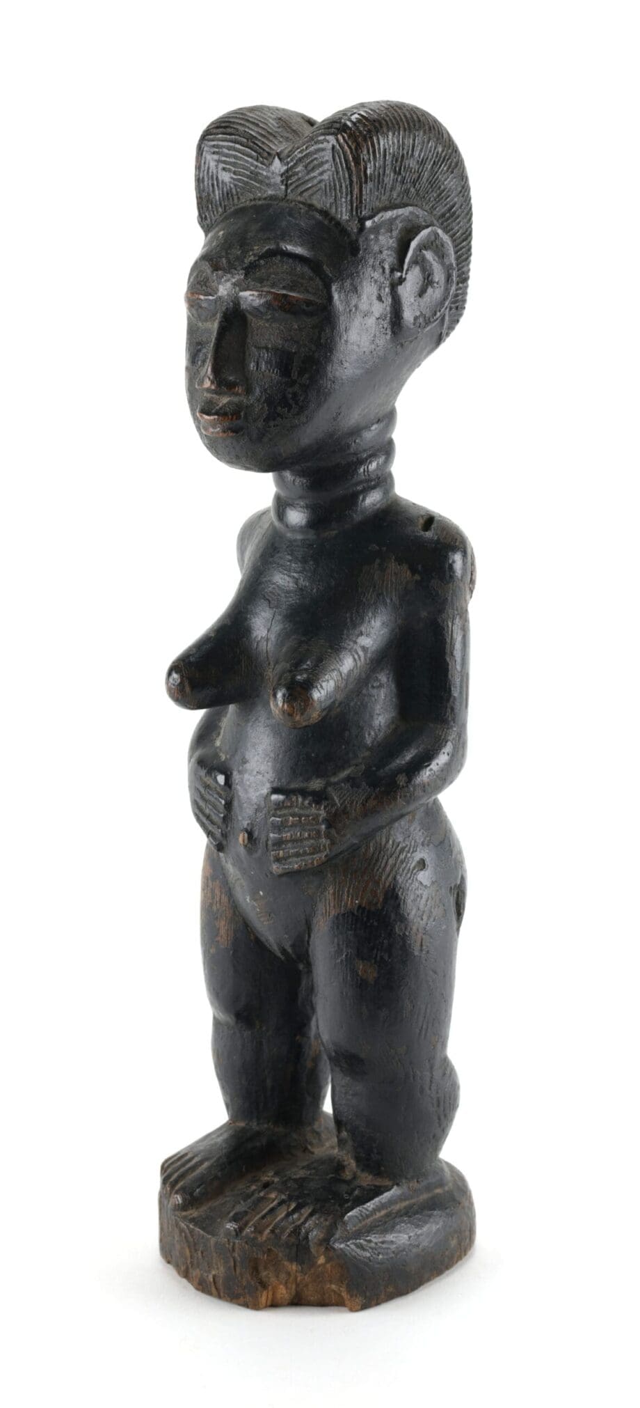 Baule statue of a woman - Ivory Coast - Tribal art - Vergulde Kat