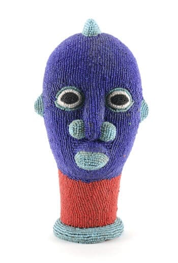 Bamileke kralen hoofd – tribale kunst uit Kameroen – detailfoto