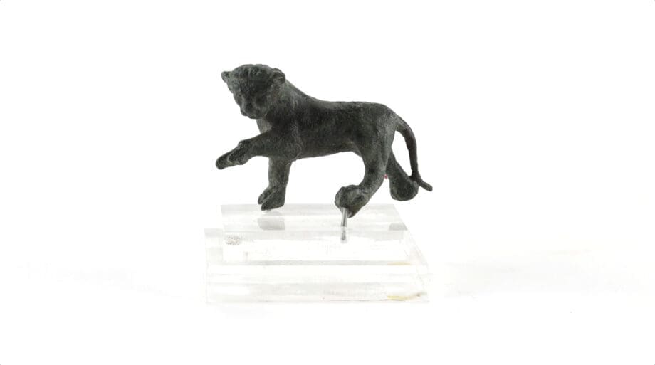 Roman bronze figurine of a panther, c. 200 AD - Vergulde Kat