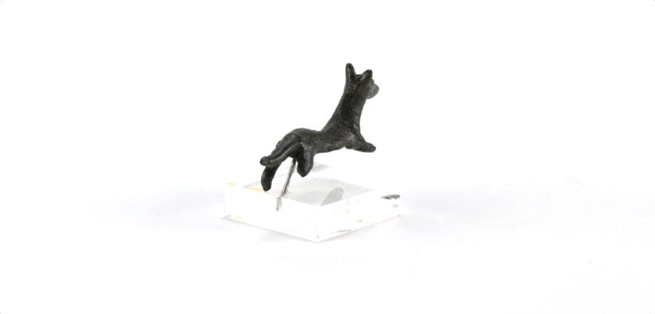 Petit renard romain en bronze – vers 200 apr. J.-C. – Vergulde Kat