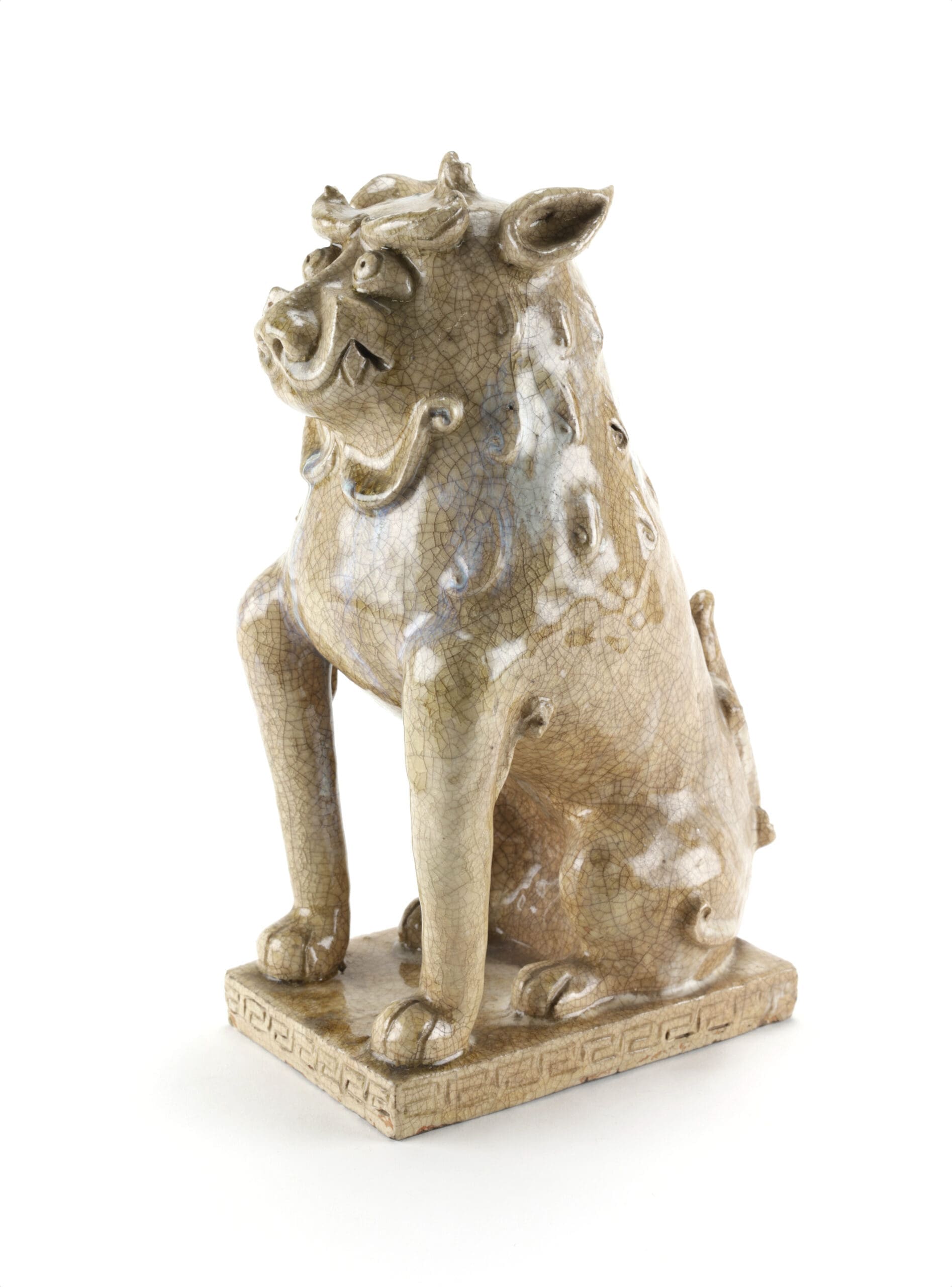 Authentieke Japanse Komainu beelden (Foo Dogs), 19e eeuw, Agyō & Ungyō, 31 cm – detailfoto
