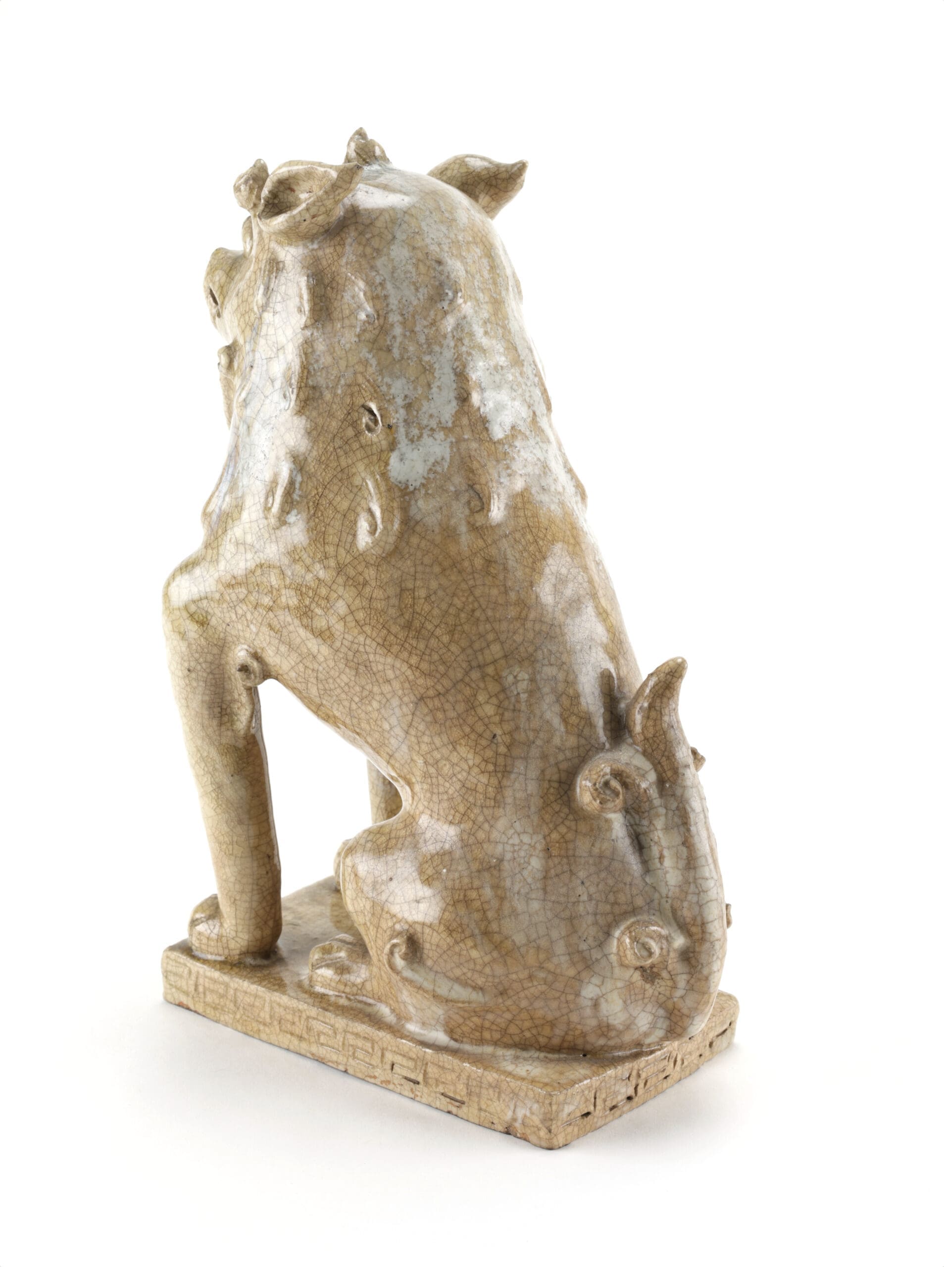 Authentieke Japanse Komainu beelden (Foo Dogs), 19e eeuw, Agyō & Ungyō, 31 cm – detailfoto