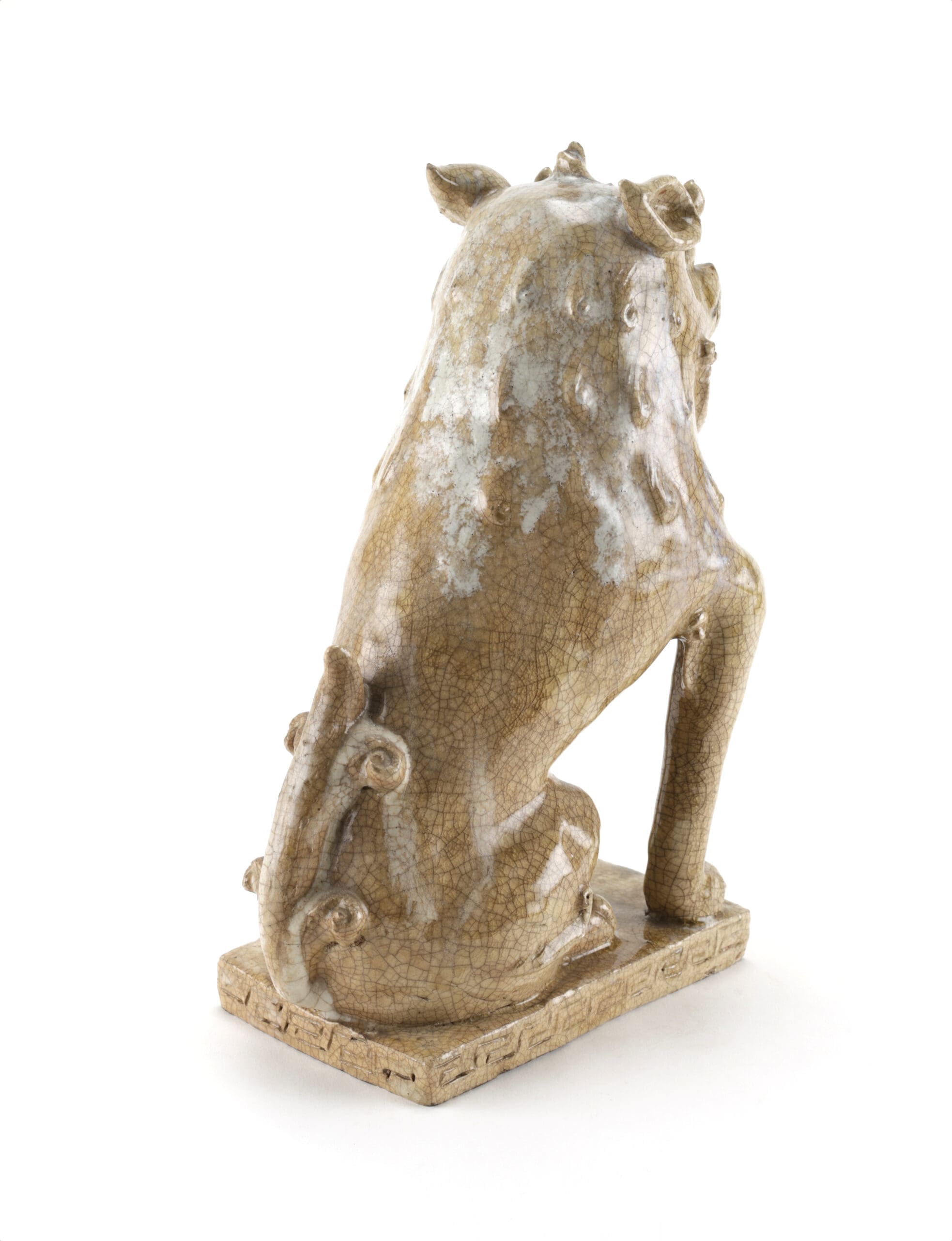 Authentieke Japanse Komainu beelden (Foo Dogs), 19e eeuw, Agyō & Ungyō, 31 cm – detailfoto