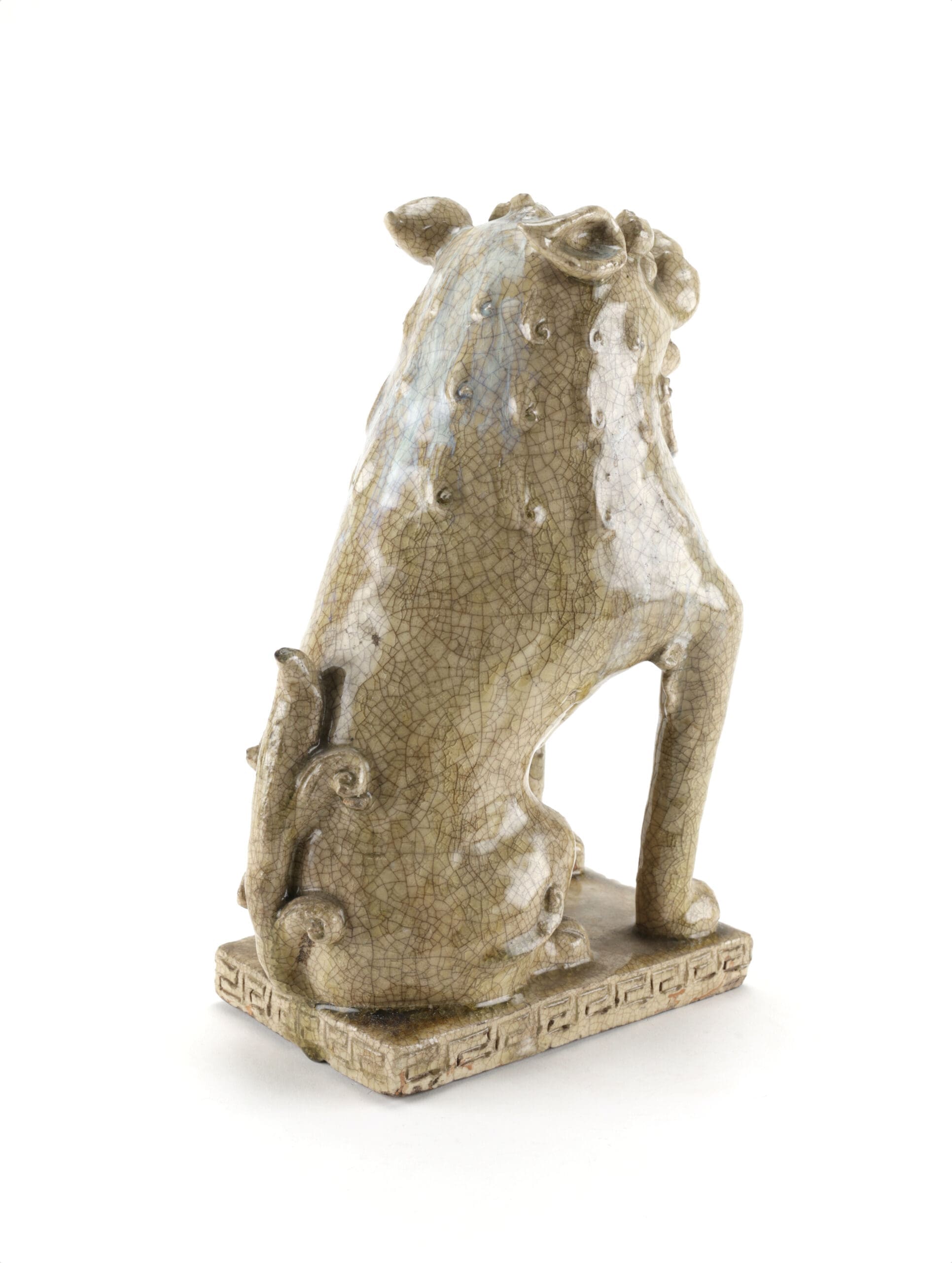 Authentieke Japanse Komainu beelden (Foo Dogs), 19e eeuw, Agyō & Ungyō, 31 cm – detailfoto