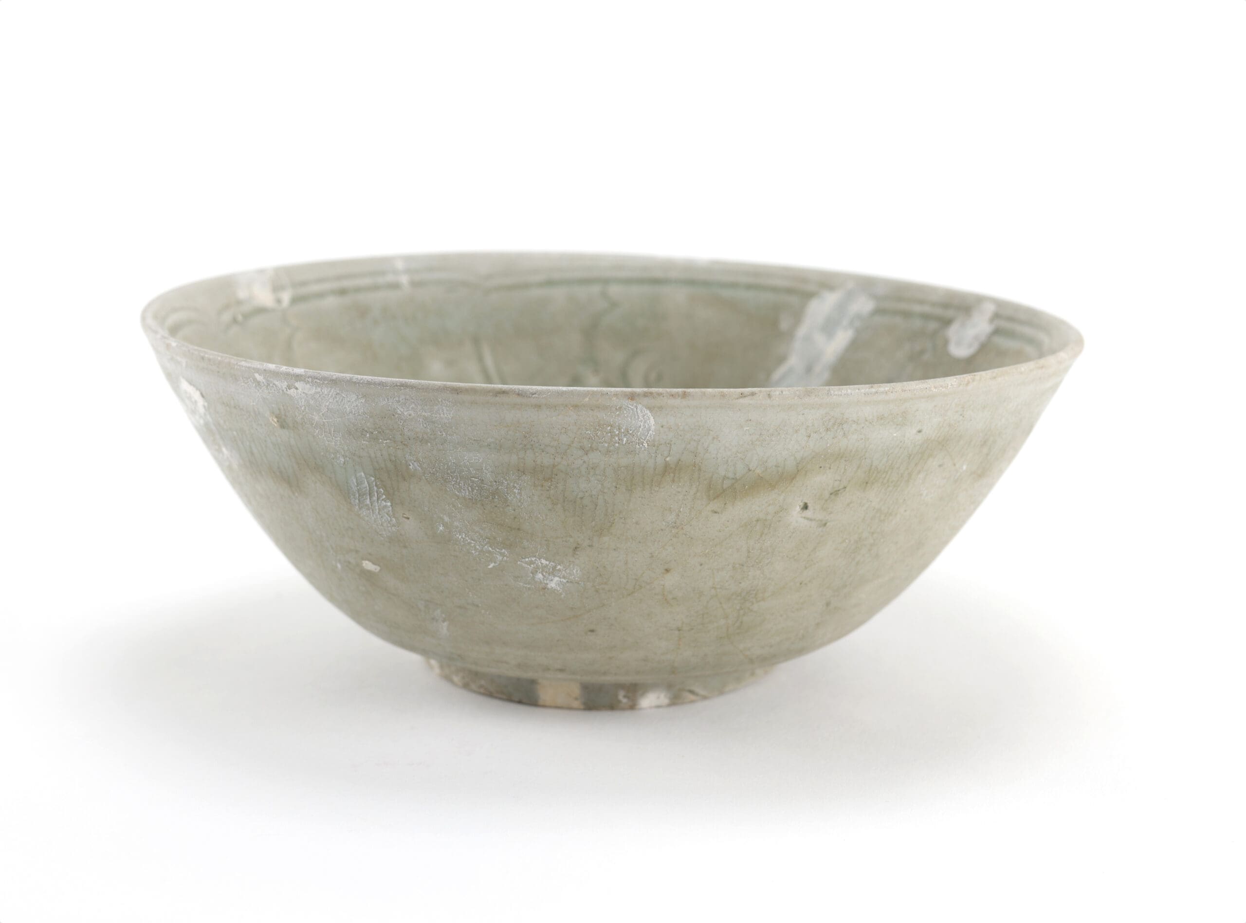 Northern Song celadon bowl with floral decoration - Jepara shipwreck - 19 cm - detail photo