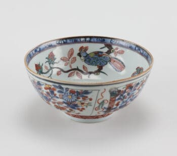 Amsterdam Fur bowl with parrots and butterflies - China 18th century - detail photo