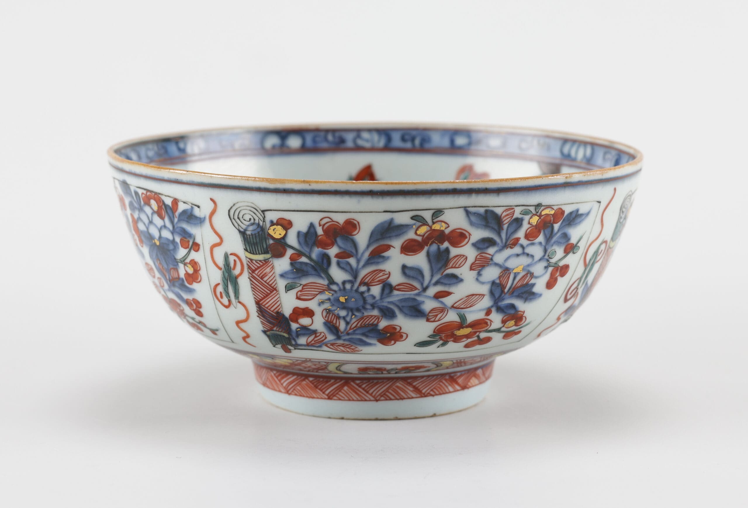 Amsterdam Fur bowl with parrots and butterflies - China 18th century - detail photo