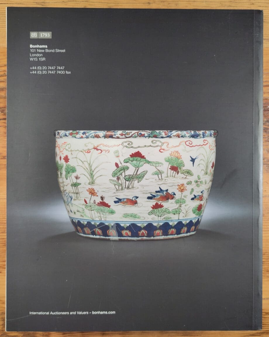 Bonhams auction catalogue – Fine Chinese Art – London 7 November 2013 – Vergulde Kat