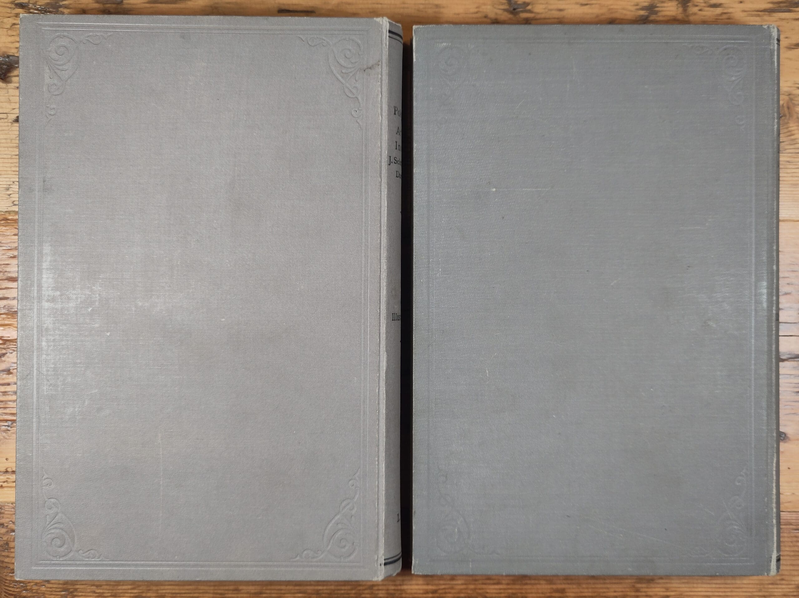 Set of 2: Illustrations of teaching models and apparatus – J. Schröder Darmstadt (1899) – detail photo