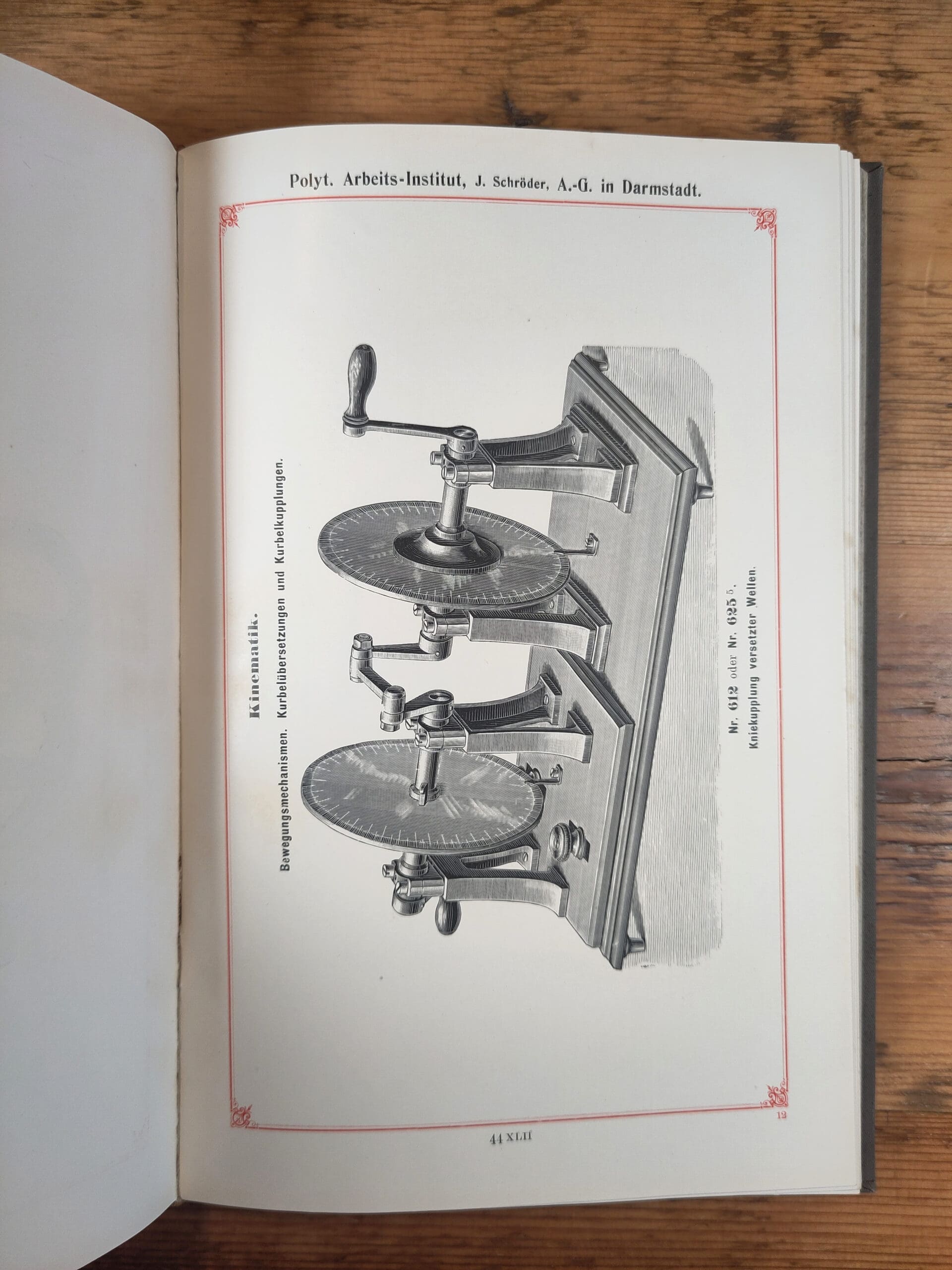 Set of 2: Illustrations of teaching models and apparatus – J. Schröder Darmstadt (1899) – detail photo