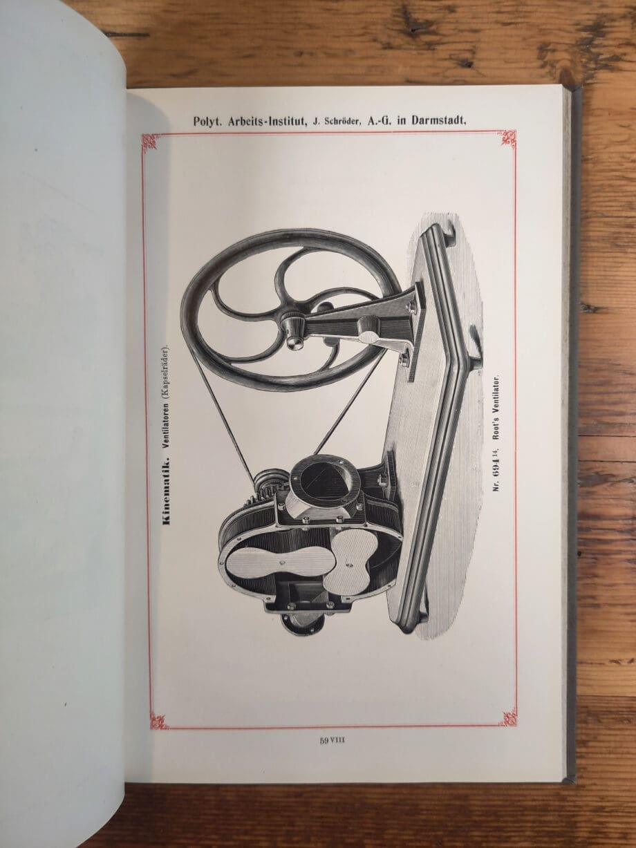 Set of 2: Illustrations of teaching models and apparatus – J. Schröder Darmstadt (1899) – Vergulde Kat