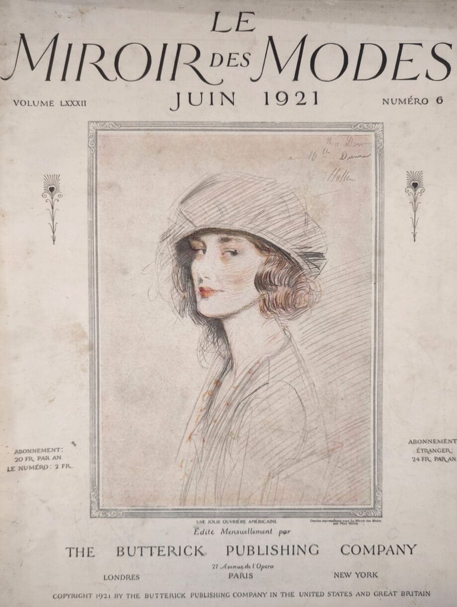 Le Miroir des Modes - June 1921, No. 6 | Vintage French Fashion Magazine | Art Deco Illustration - Vergulde Kat