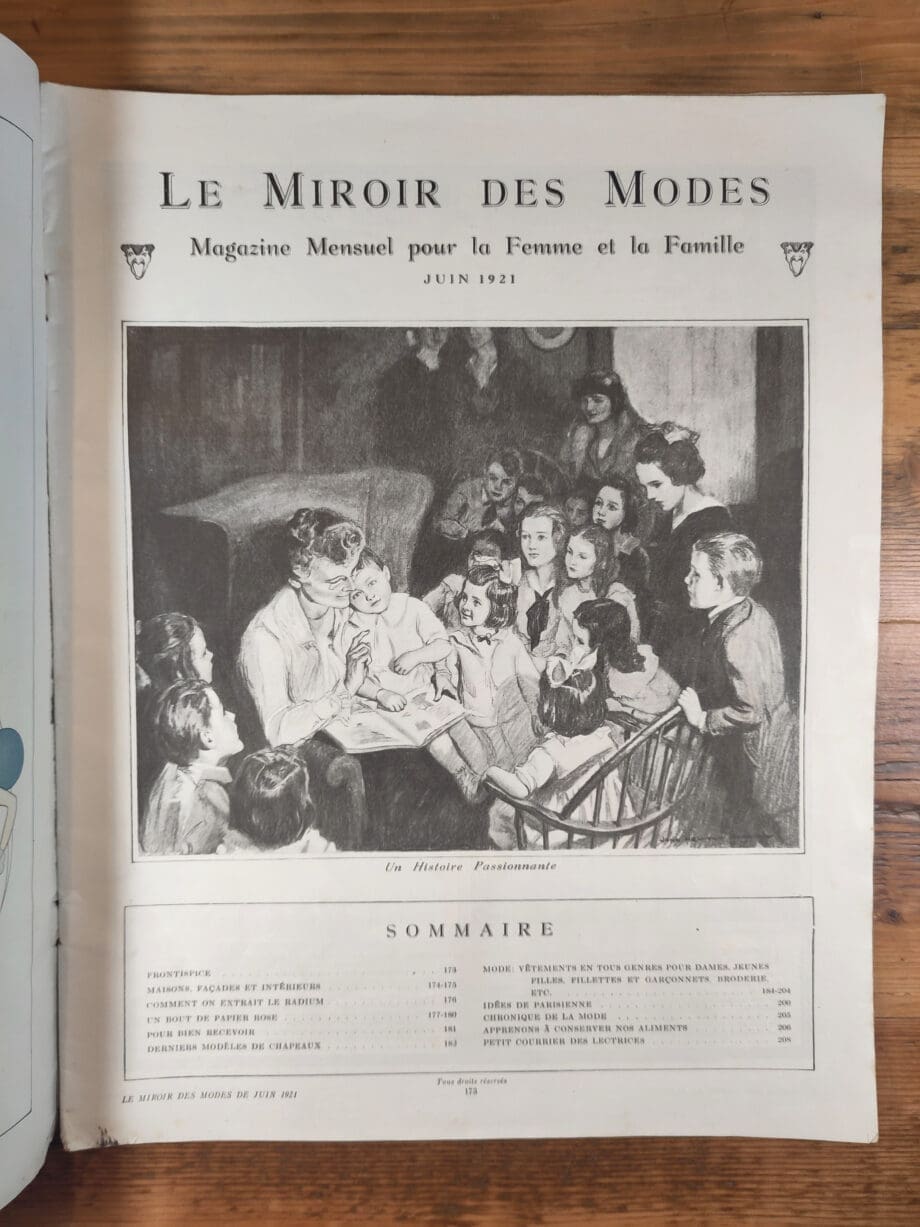 Le Miroir des Modes - June 1921, No. 6 | Vintage French Fashion Magazine | Art Deco Illustration - Vergulde Kat
