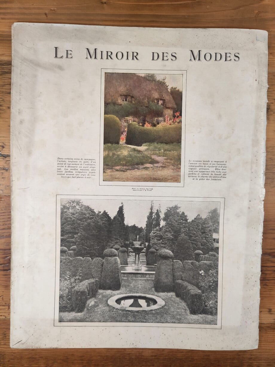 Le Miroir des Modes - June 1921, No. 6 | Vintage French Fashion Magazine | Art Deco Illustration - Vergulde Kat