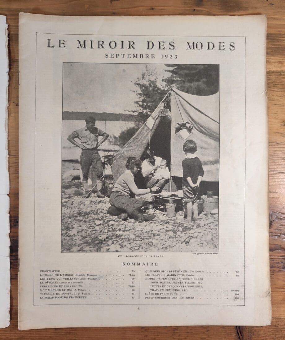 Le Miroir des Modes - September 1923, No. 3 | Vintage French Fashion Magazine | Art Deco Illustration - Vergulde Kat