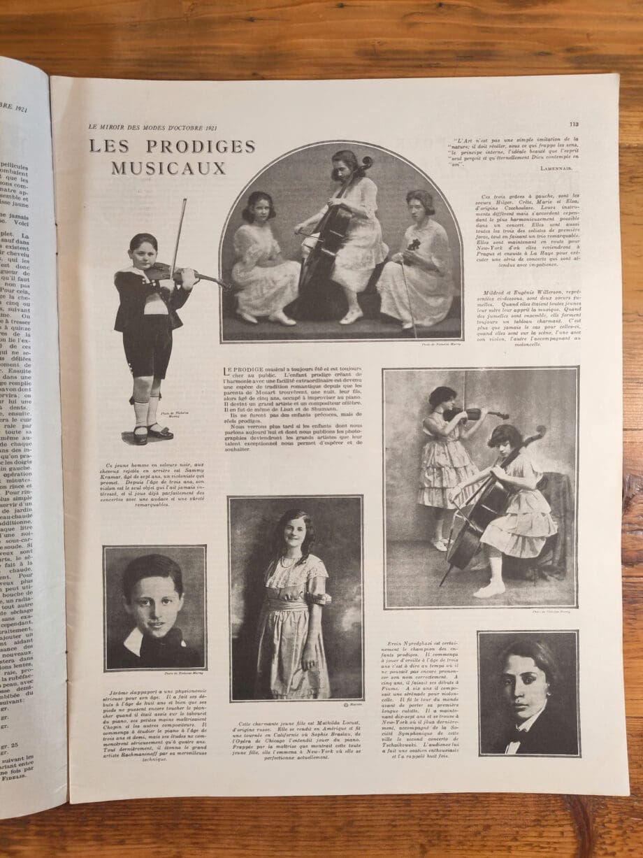Le Miroir des Modes - October 1921, No. 4 | Vintage French Fashion Magazine with Art Deco Illustration - Vergulde Kat