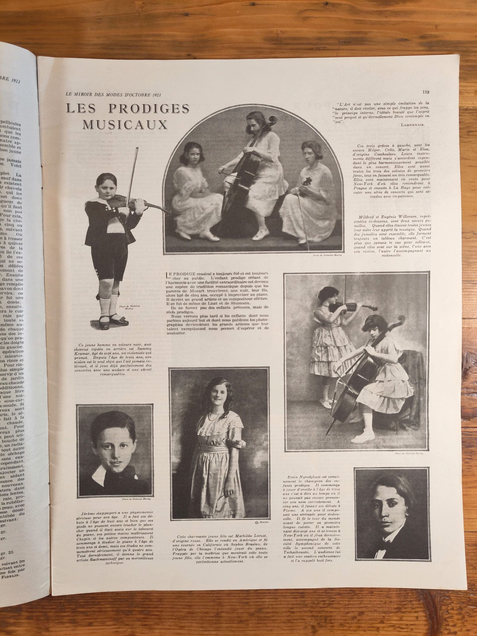 Le Miroir des Modes - October 1921, No. 4 | Vintage French Fashion Magazine with Art Deco Illustration - detail photo