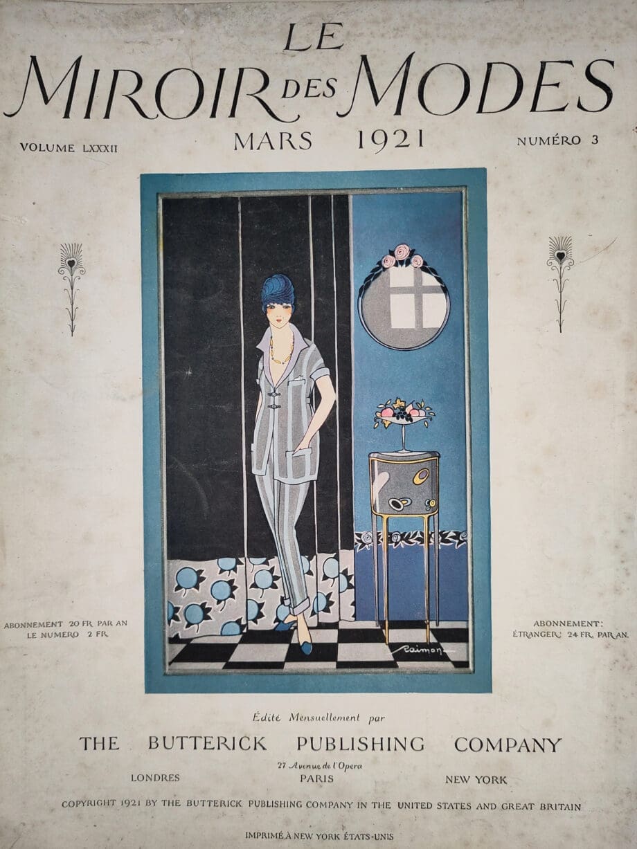 Le Miroir des Modes - March 1921, No. 3 | Art Deco Fashion magazine with Illustration by Raimon - Vergulde Kat