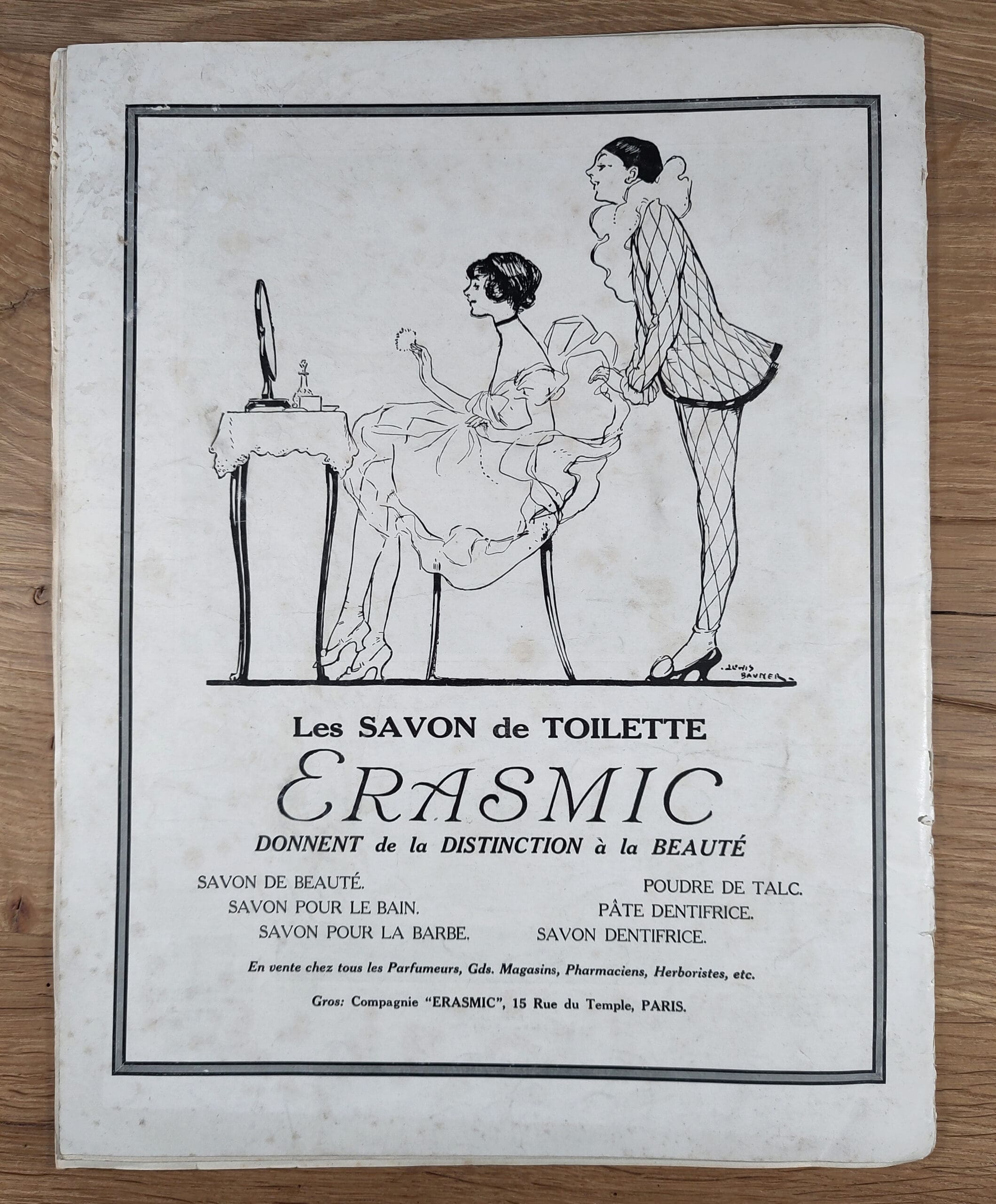 Le Miroir des Modes - March 1921, No. 3 | Art Deco Fashion magazine with Illustration by Raimon - detail photo