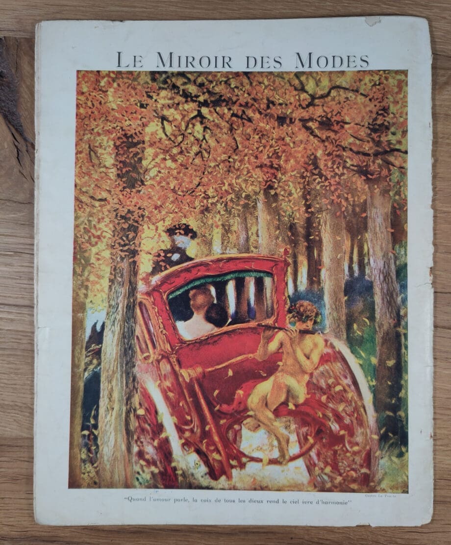 Le Miroir des Modes - January 1922, No. 1 | Vintage French Fashion Magazine with Illustration by Darly - Vergulde Kat