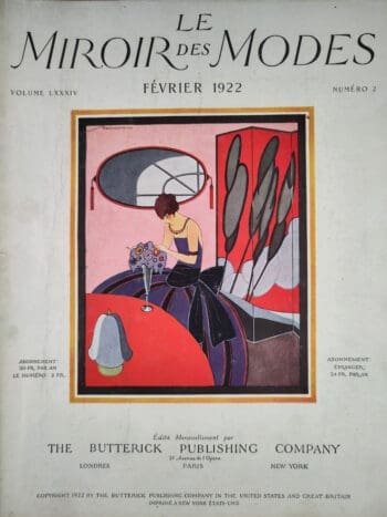 Le Miroir des Modes - February 1922, No. 2 | Art Deco Fashion magazine with Illustration by Raimon - detail photo