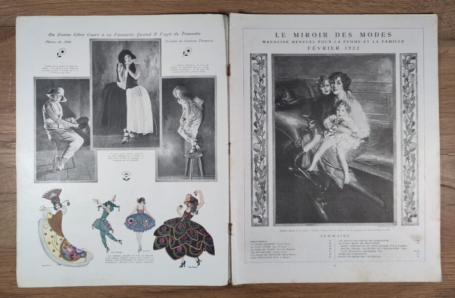 Le Miroir des Modes - February 1922, No. 2 | Art Deco Fashion magazine with Illustration by Raimon - Vergulde Kat