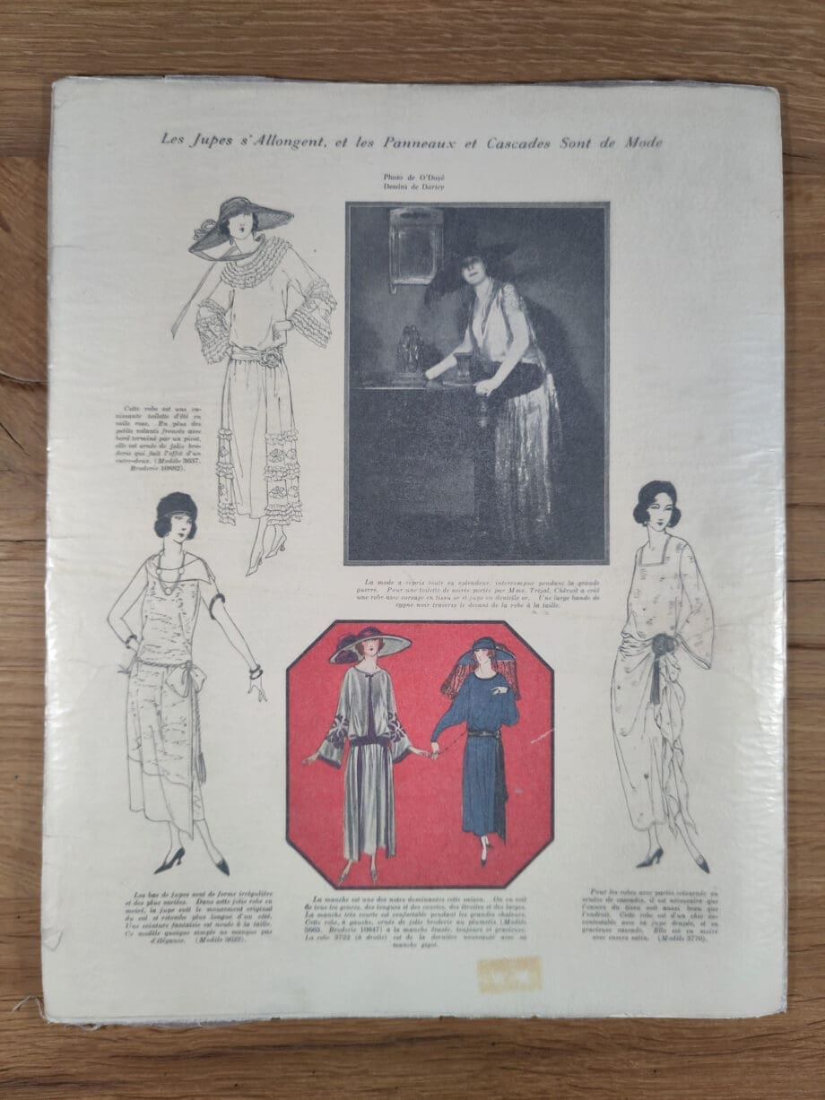 Le Miroir des Modes – Mai 1922, Nr. 5 | Vintage-Französische Modezeitschrift mit Illustrationen im Art-Déco-Stil – Vergulde Kat