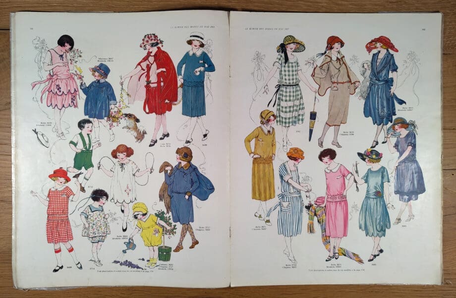 Le Miroir des Modes – Mai 1922, Nr. 5 | Vintage-Französische Modezeitschrift mit Illustrationen im Art-Déco-Stil – Vergulde Kat
