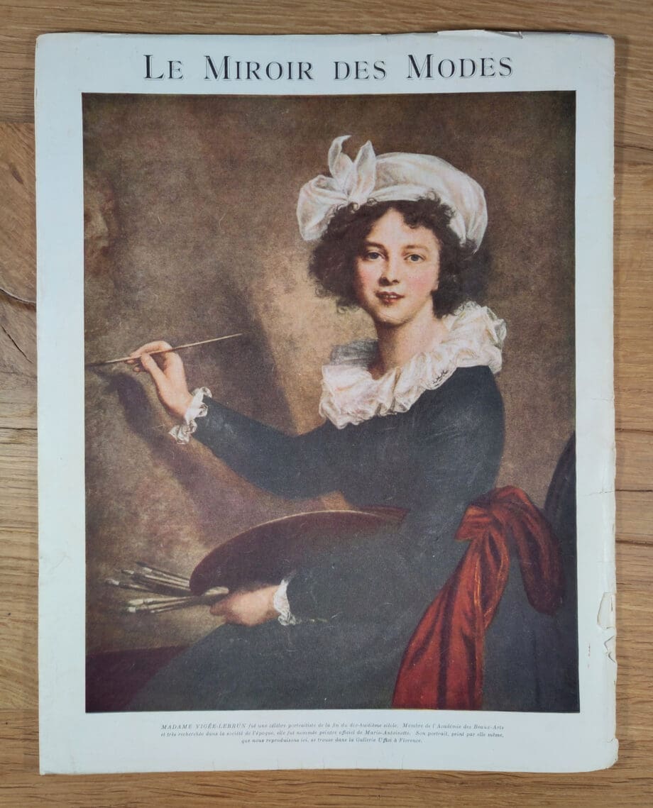 Le Miroir des Modes – Augustus 1922, Nr. 2 | Vintage Frans Modeblad met Romantische Illustratie – Vergulde Kat
