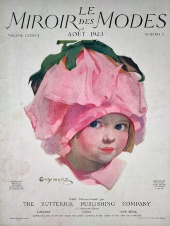 Le Miroir des Modes - August 1923 No. 2 | Vintage French Fashion Magazine with Child Portrait by Guy Hoff - detail photo
