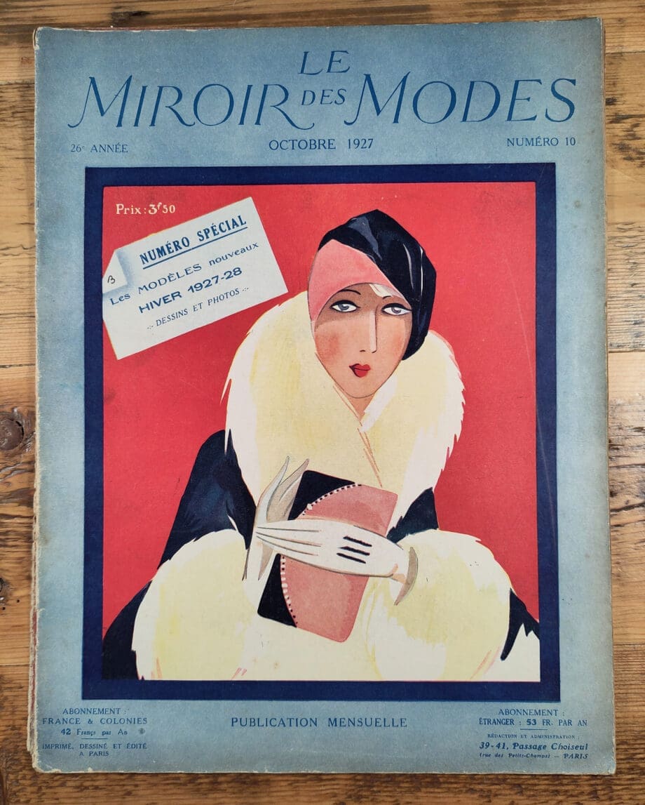 Le Miroir des Modes - October 1927 | Art Deco Mode Magazine - Vergulde Kat
