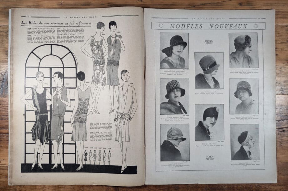 Le Miroir des Modes - October 1927 | Art Deco Mode Magazine - Vergulde Kat