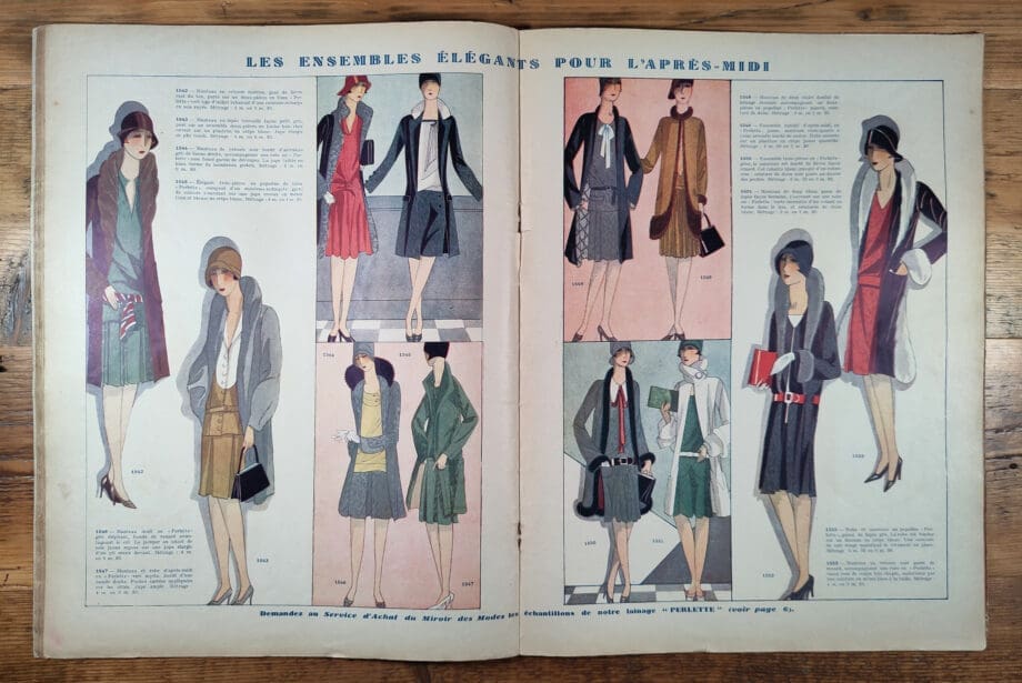Le Miroir des Modes - October 1927 | Art Deco Mode Magazine - Vergulde Kat
