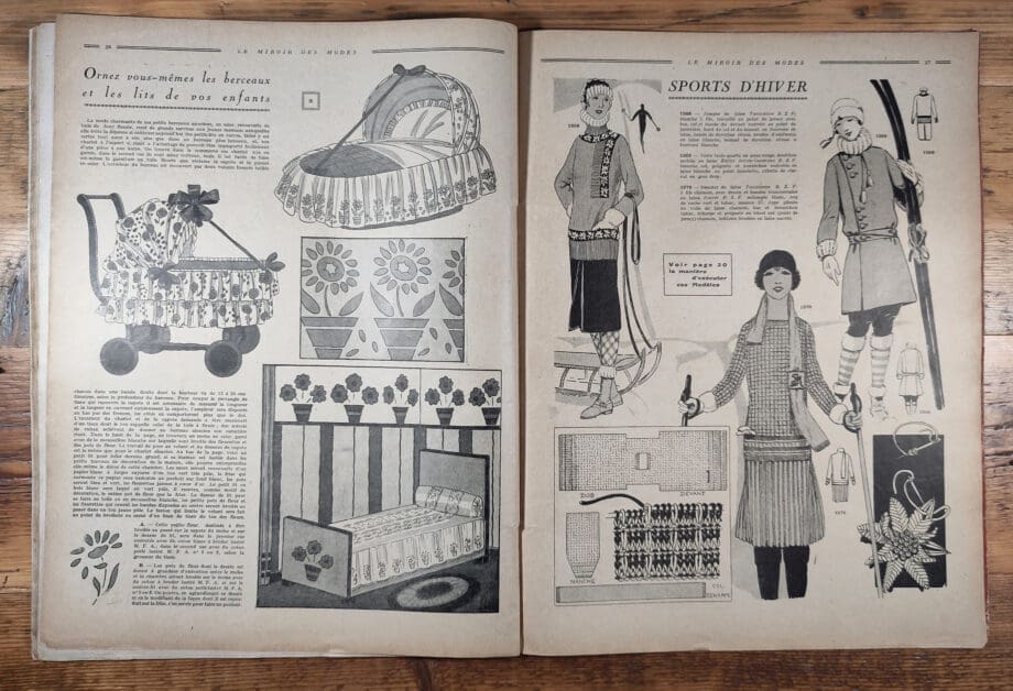 Le Miroir des Modes - October 1927 | Art Deco Mode Magazine - Vergulde Kat
