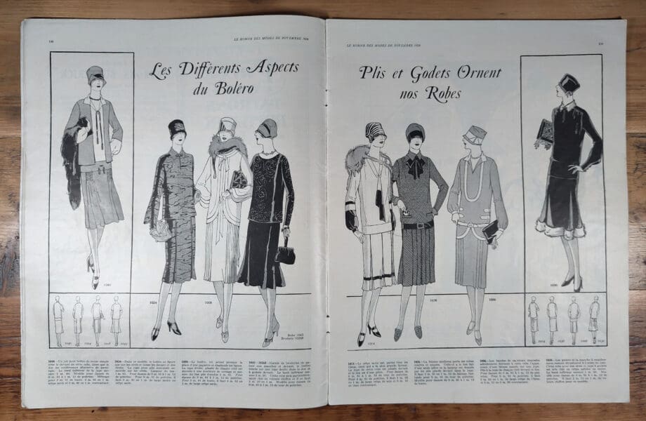 Le Miroir des Modes – Novembre 1926 | Magazine de mode Art déco – Vergulde Kat